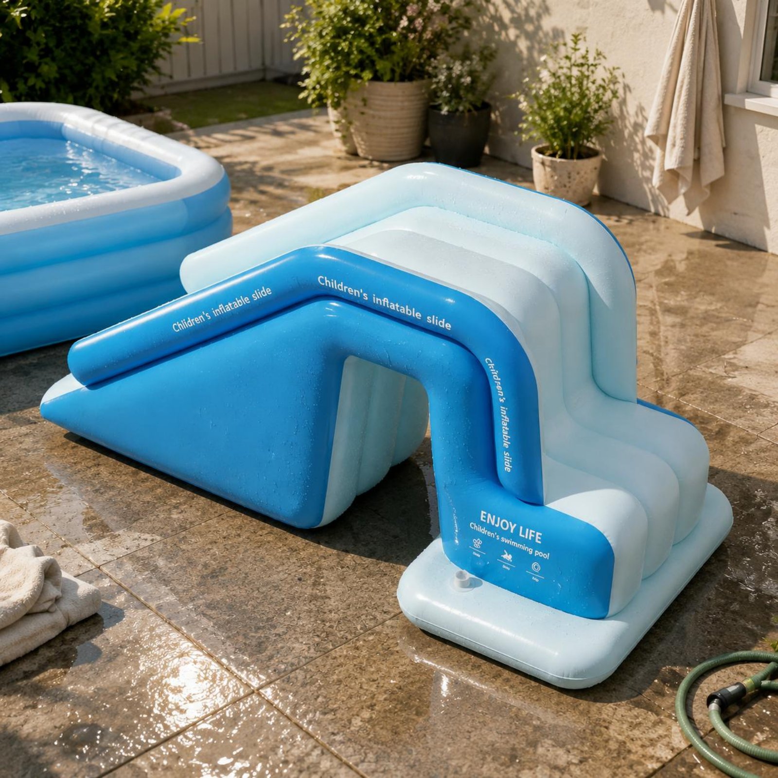 Kids Outdoor Pool - Perosotan Kolam Tiup Lipat, Taman Air
