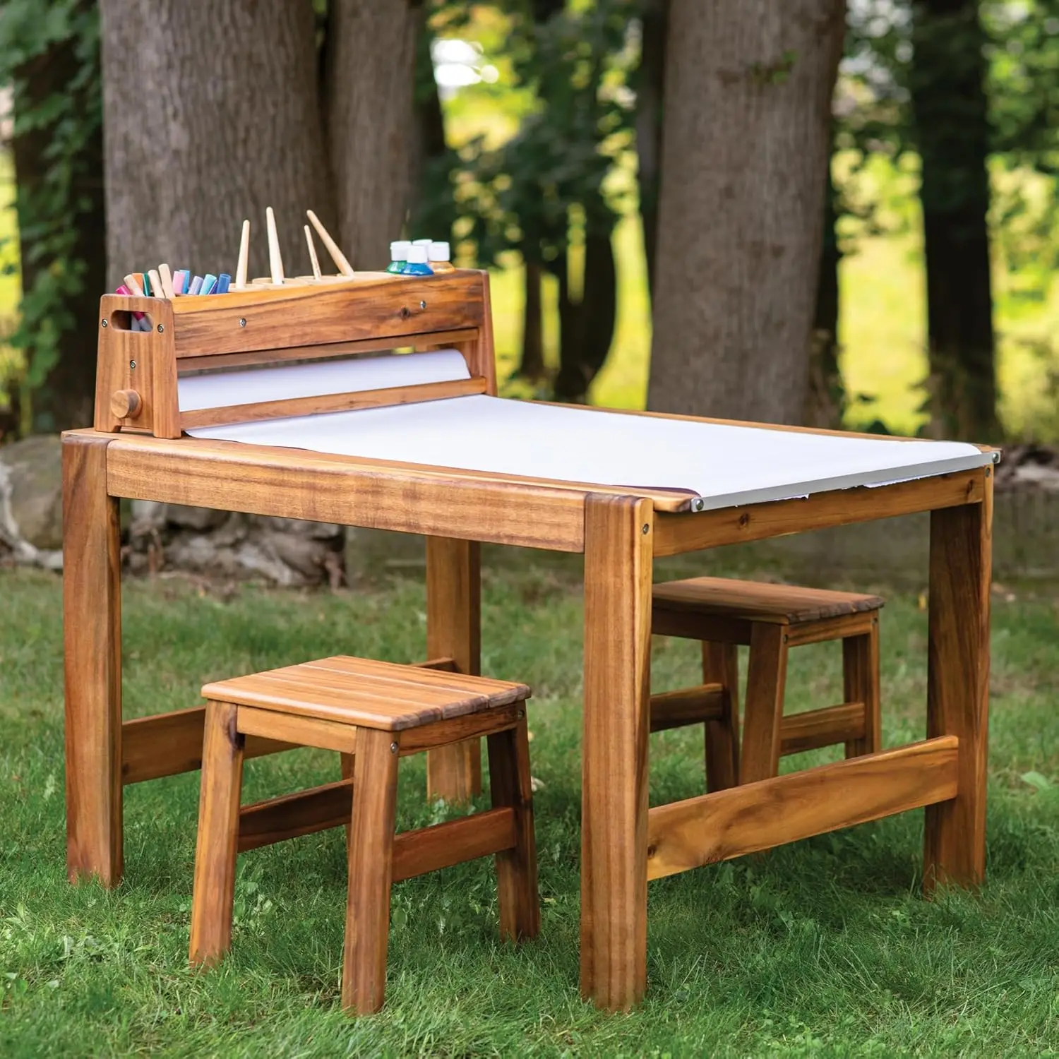 Kids Outdoor Chair And Table - Set Meja dan Kursi Seni Luar