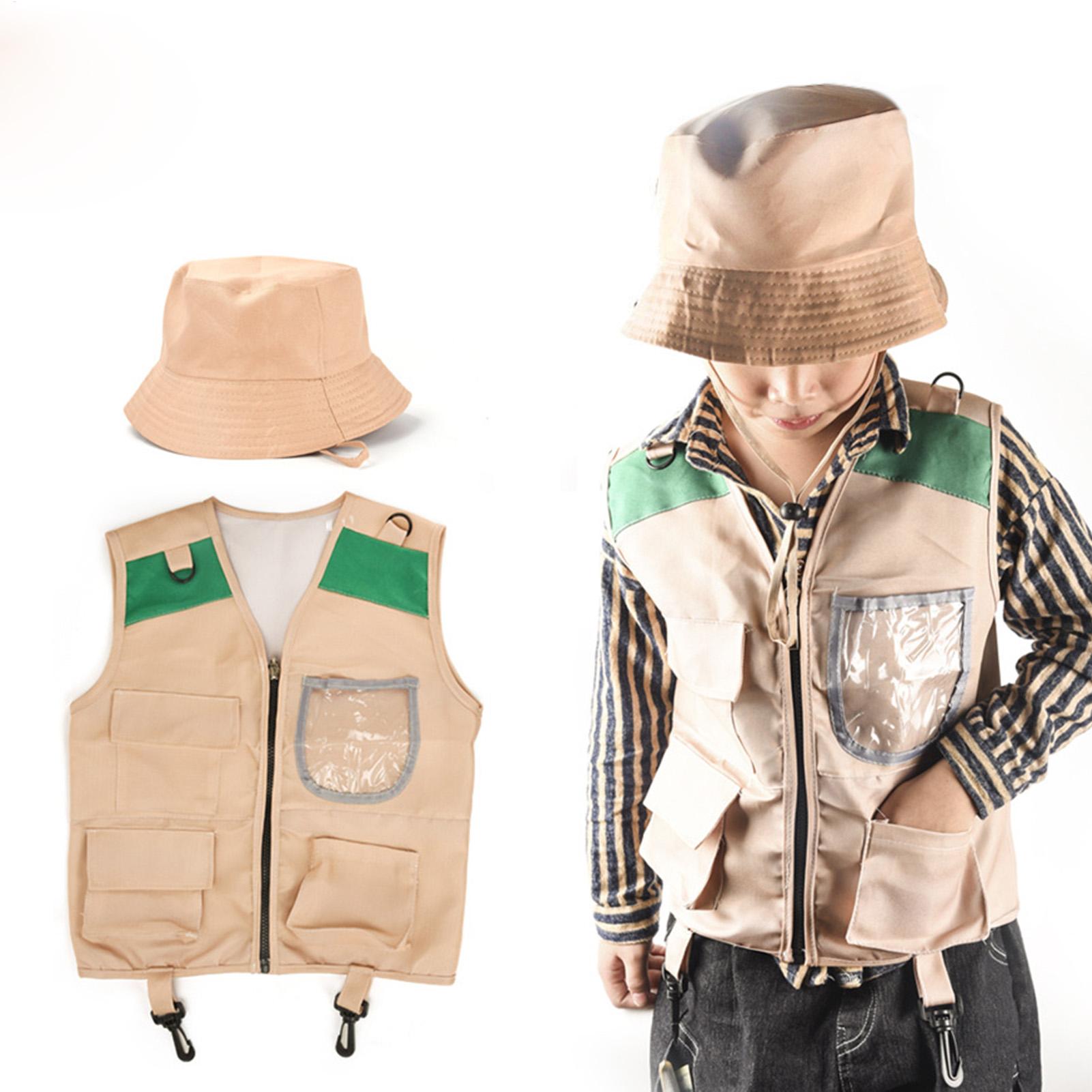 Kids Outdoor Umbrella - Set Kostum Topi dan Rompi Petualang