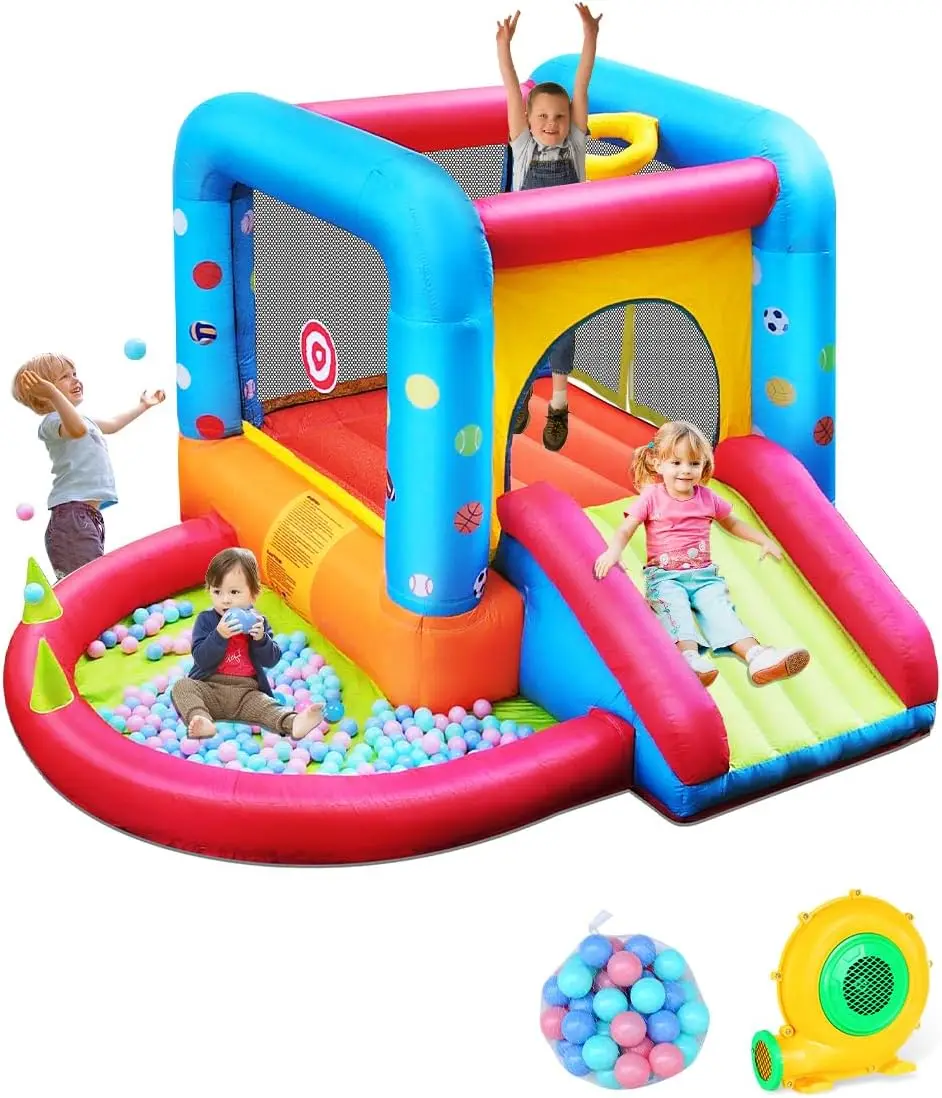 Kids Outdoor House - Step4Fun Rumah Loncat Tiup, Kastil Anak