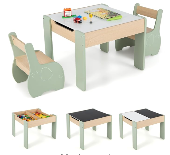 Kids Outdoor Chair And Table - Set Meja dan Kursi Kayu Modern