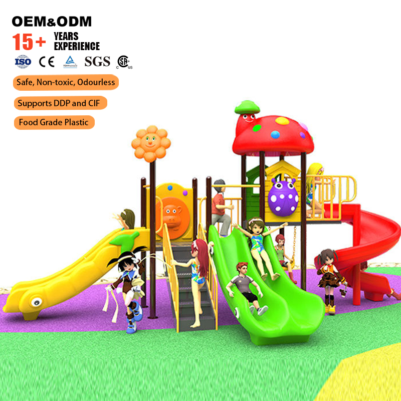 Kids Outdoor Swing Set With Slide - Peralatan Hiburan Luar Ruangan Multi-Fungsi Untuk