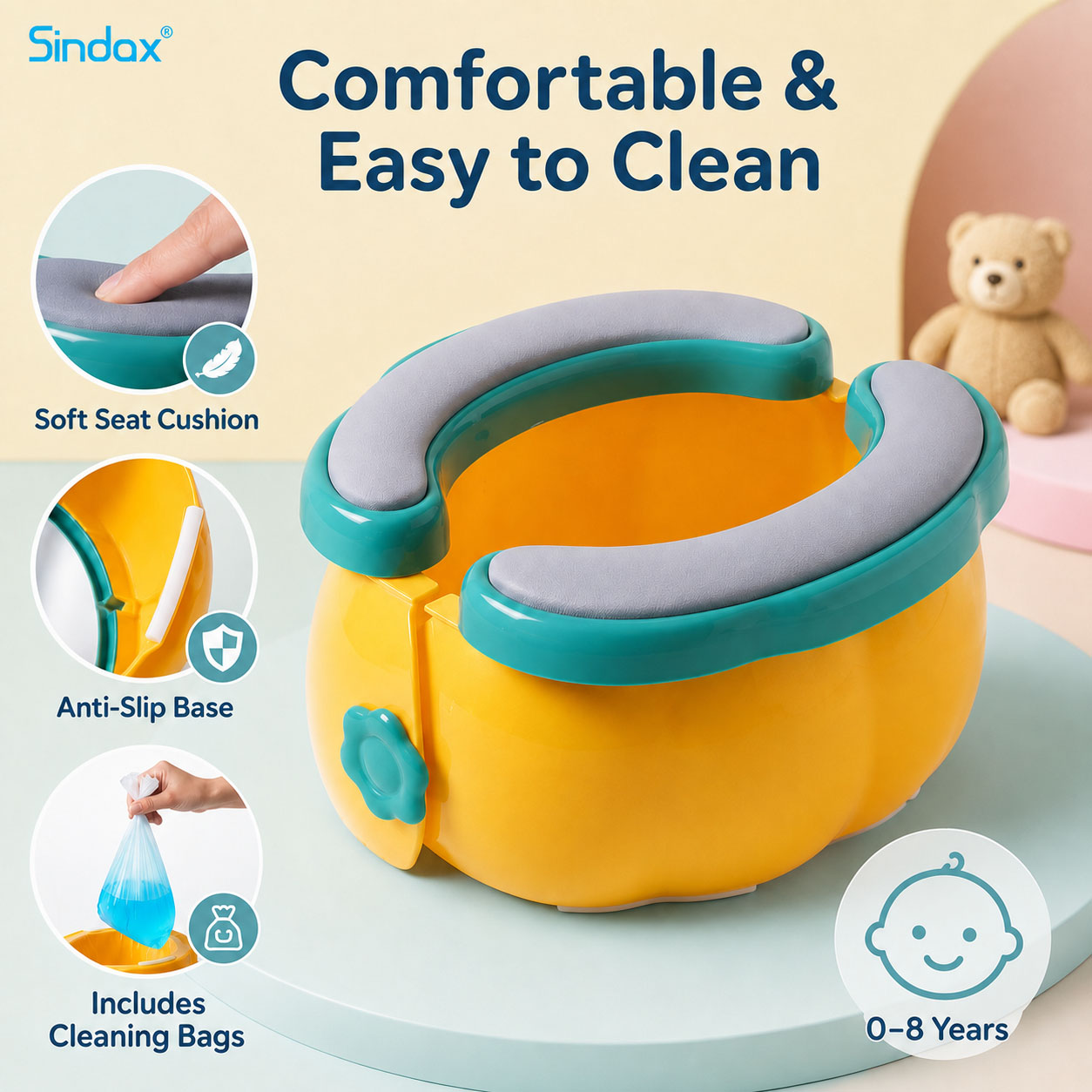 Kids Outdoor Foldable Chair - Kursi Toilet Lipat Portabel untuk Anak