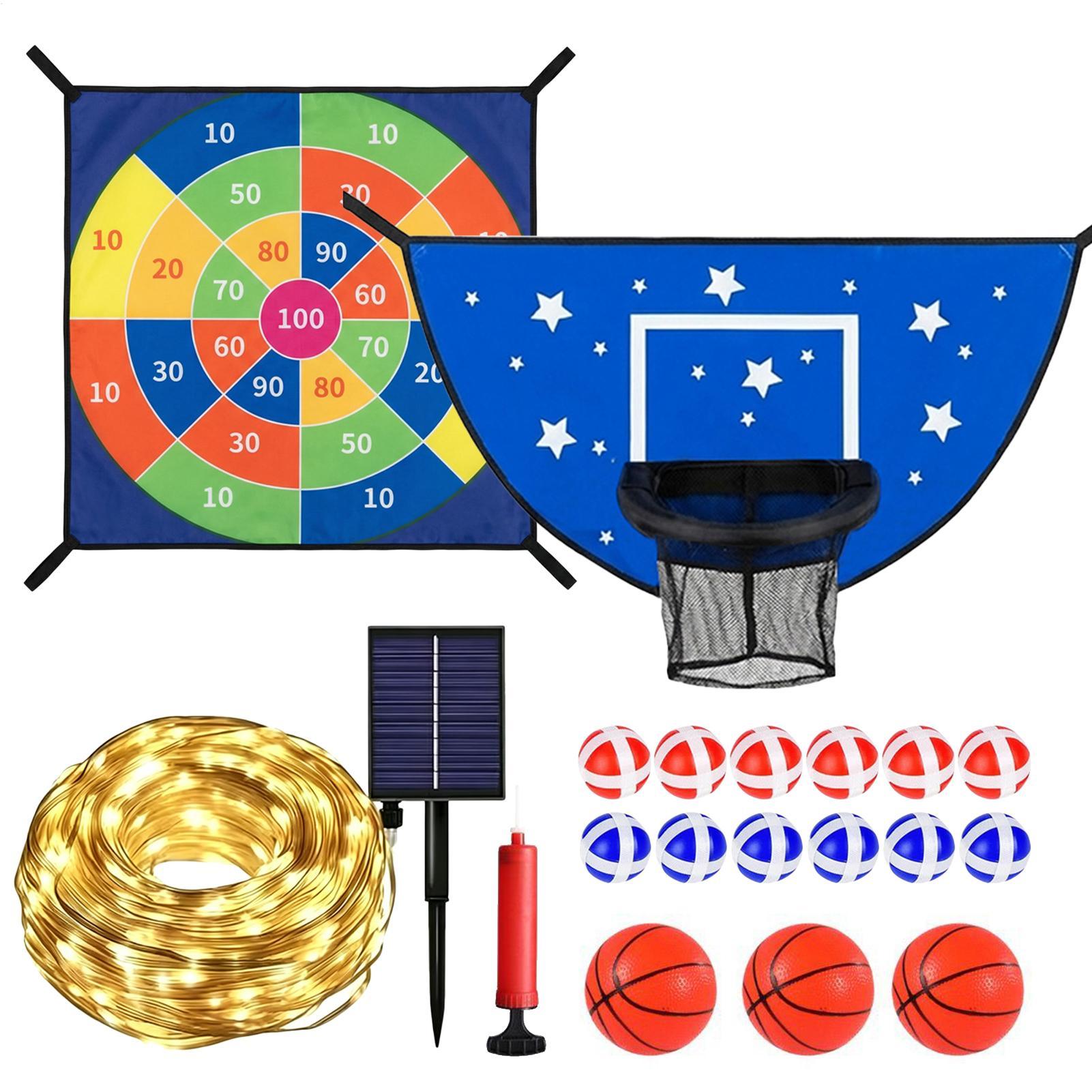 Kids Outdoor Basketball Hoop - Ring Basket untuk Trampolin dengan Papan