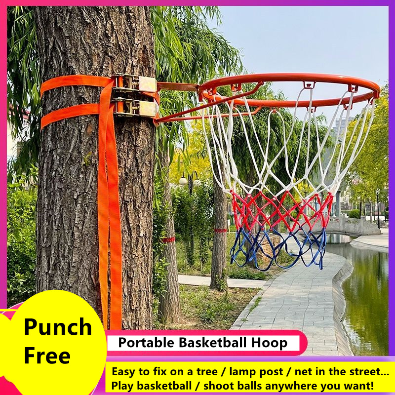 Kids Outdoor Basketball Hoop - Gratis Pukulan Ring Basket Standar Rangka