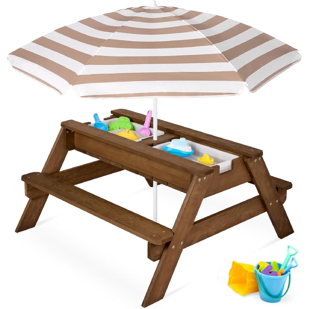 Kids Outdoor Umbrella - Meja Piknik Anak dengan Payung, Meja