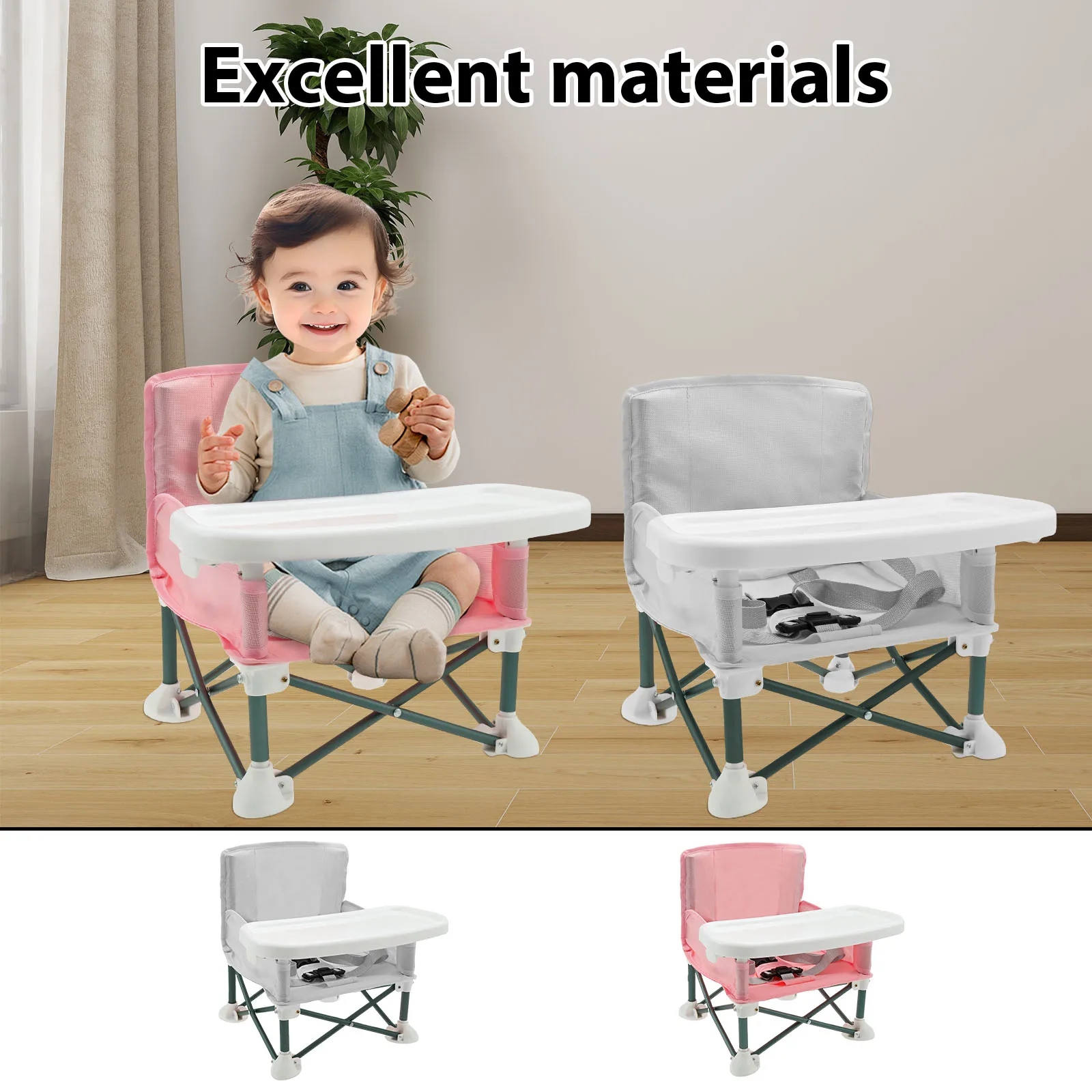 Kids Outdoor Foldable Chair - Kursi Booster Balita dengan Sabuk Pengaman