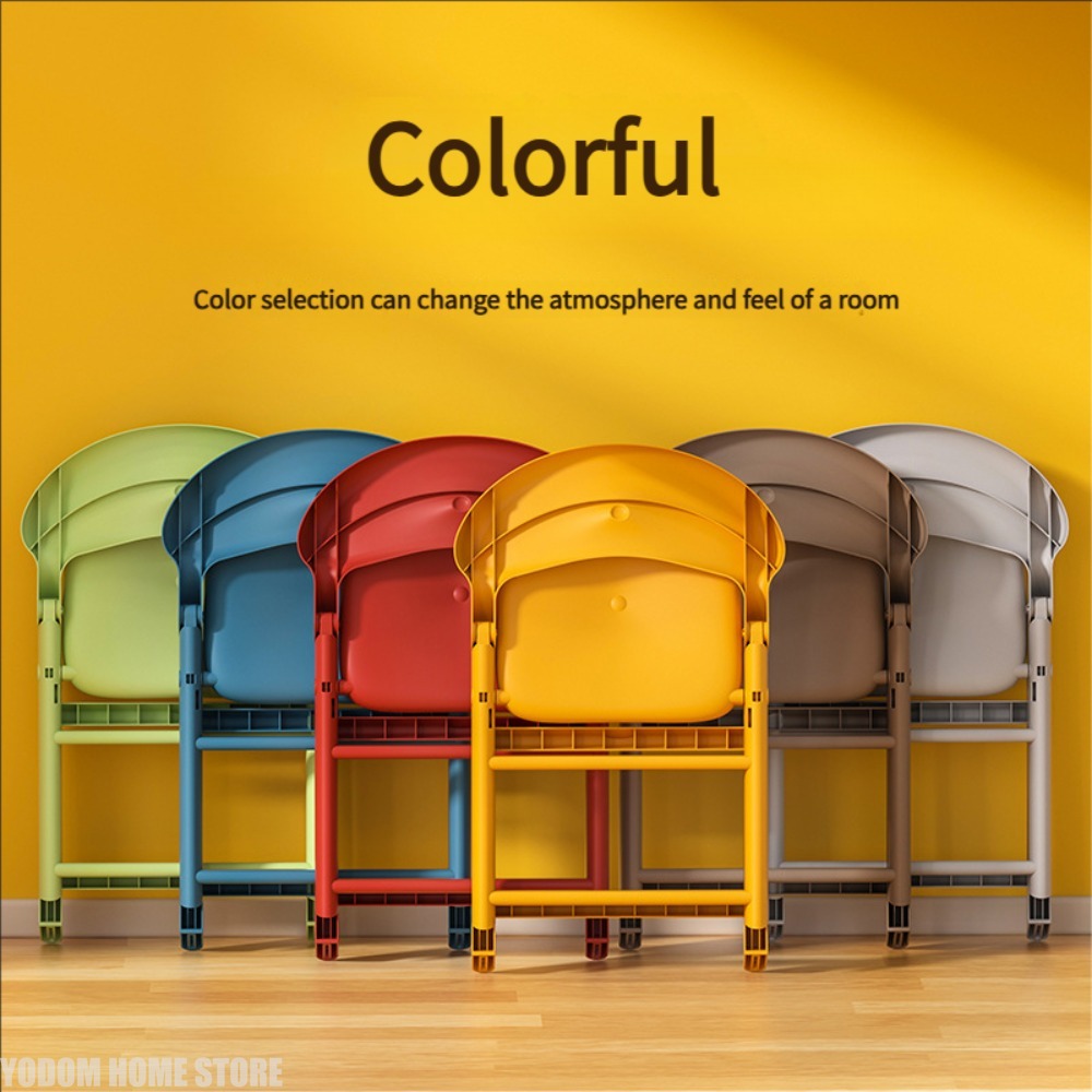 Kids Outdoor Foldable Chair - Kursi Plastik Warna-warni untuk Anak, Tahan