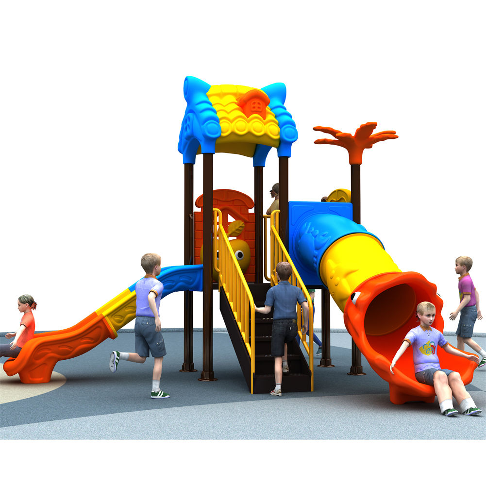 Kids Outdoor Swing Set With Slide - Peralatan Taman Bermain Anak Luar Ruangan,