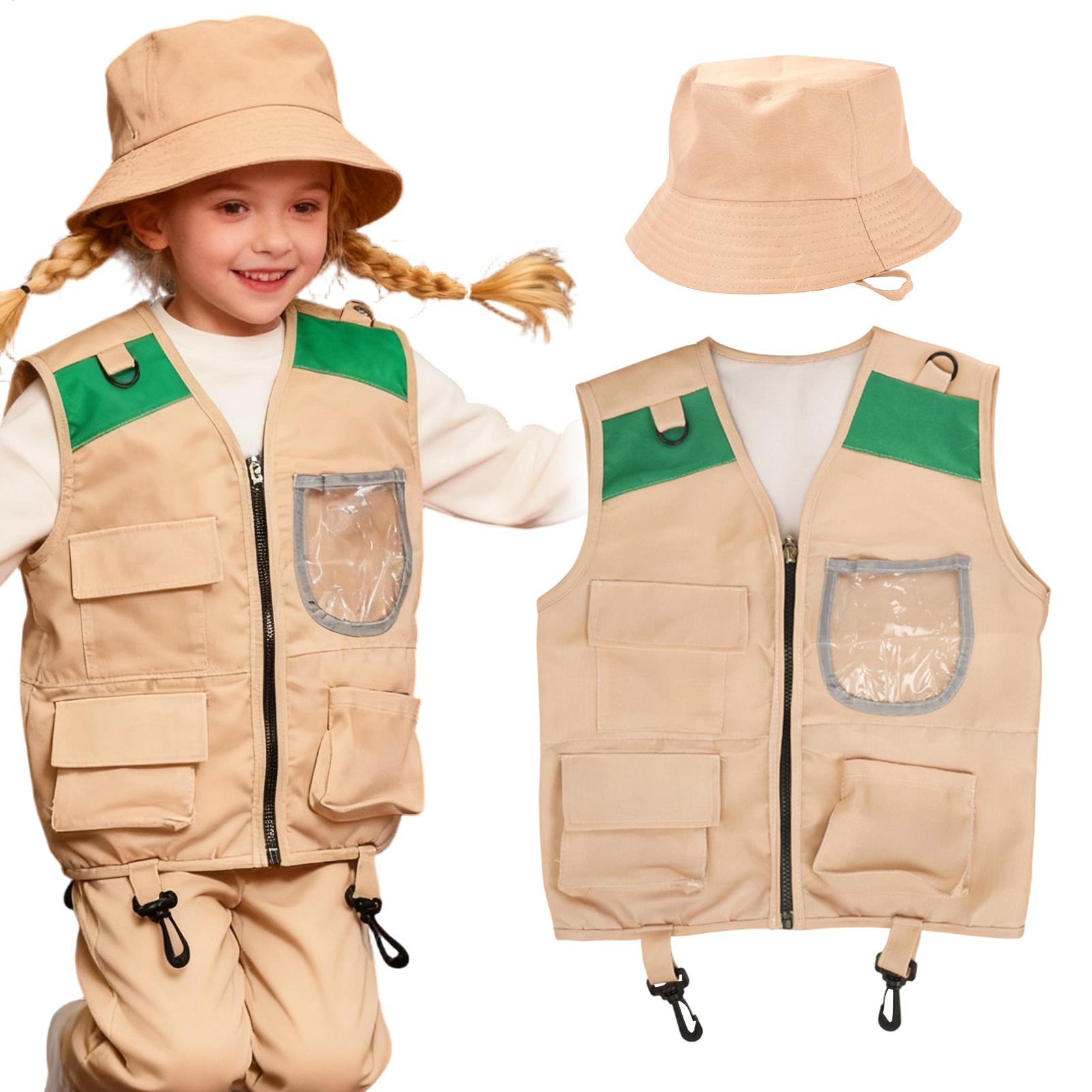 Kids Outdoor Umbrella - Kostum Safari Explorer untuk Anak-anak, Perlengkapan