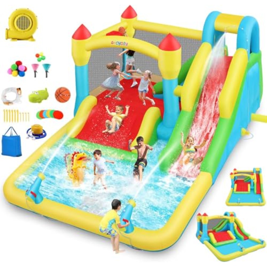 Rumah mainan air tiup outdoor/ - Kids Outdoor House ulasan dan harga