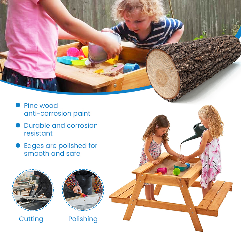 Meja Air Kayu Montessori untuk - Kids Outdoor Mud Table ulasan dan harga