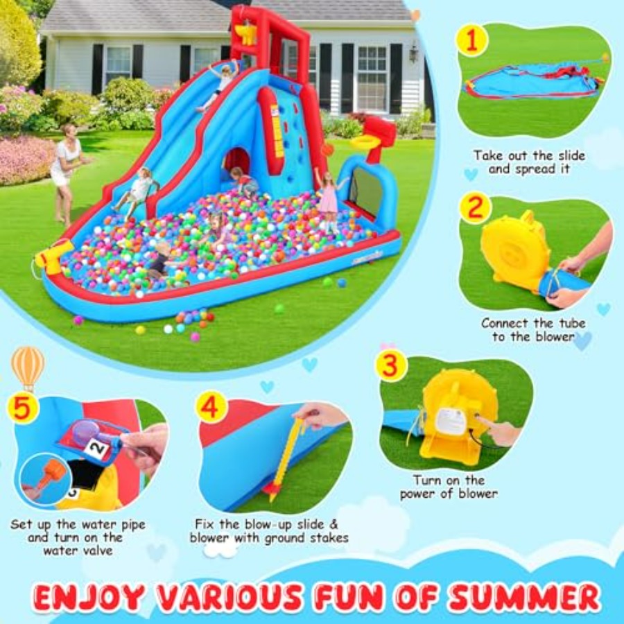 Perosotan air luar ruangan unt - Kids Outdoor House ulasan dan harga