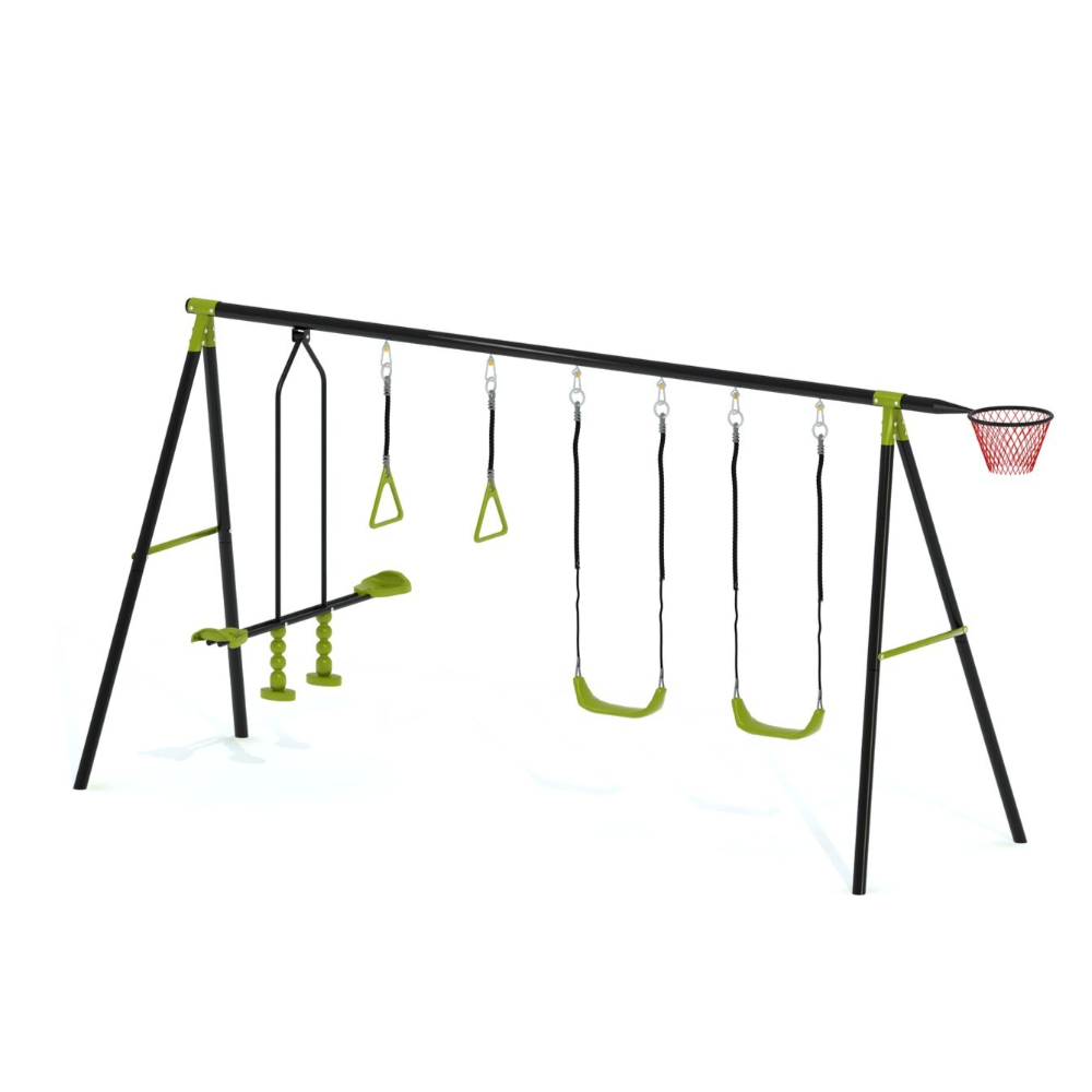 Set Ayunan, Perosotan, dan Pan - Kids Outdoor Swing Set With Slide ulasan dan harga