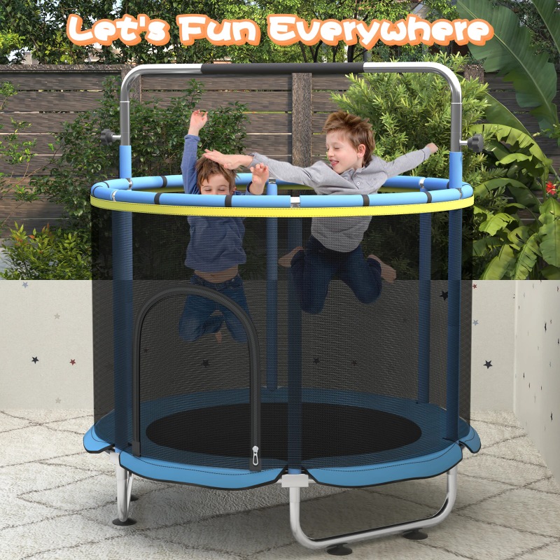 Trampolin Anak 5FT 8-in-1 Mini - Kids Outdoor Basketball Hoop ulasan dan harga