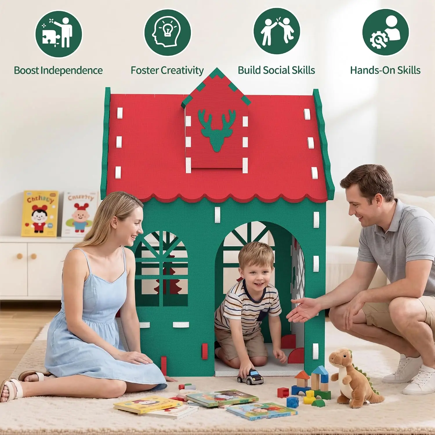 Rumah Mainan Anak Tema Dapur,  - Kids Outdoor House With Kitchen ulasan dan harga