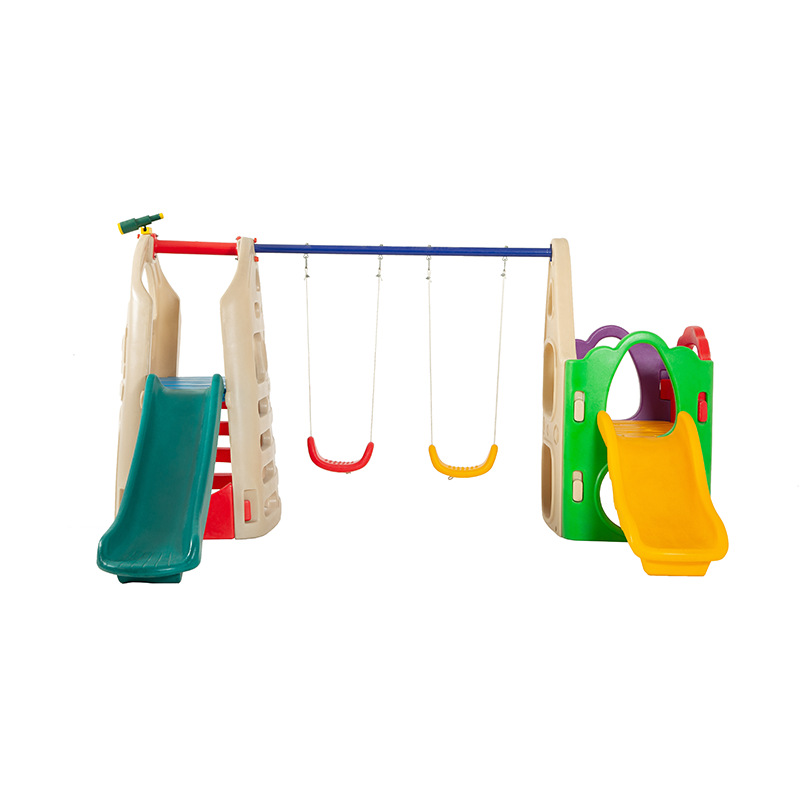 Perosotan Plastik Ganda Berkua - Kids Outdoor Swing Set With Slide ulasan dan harga