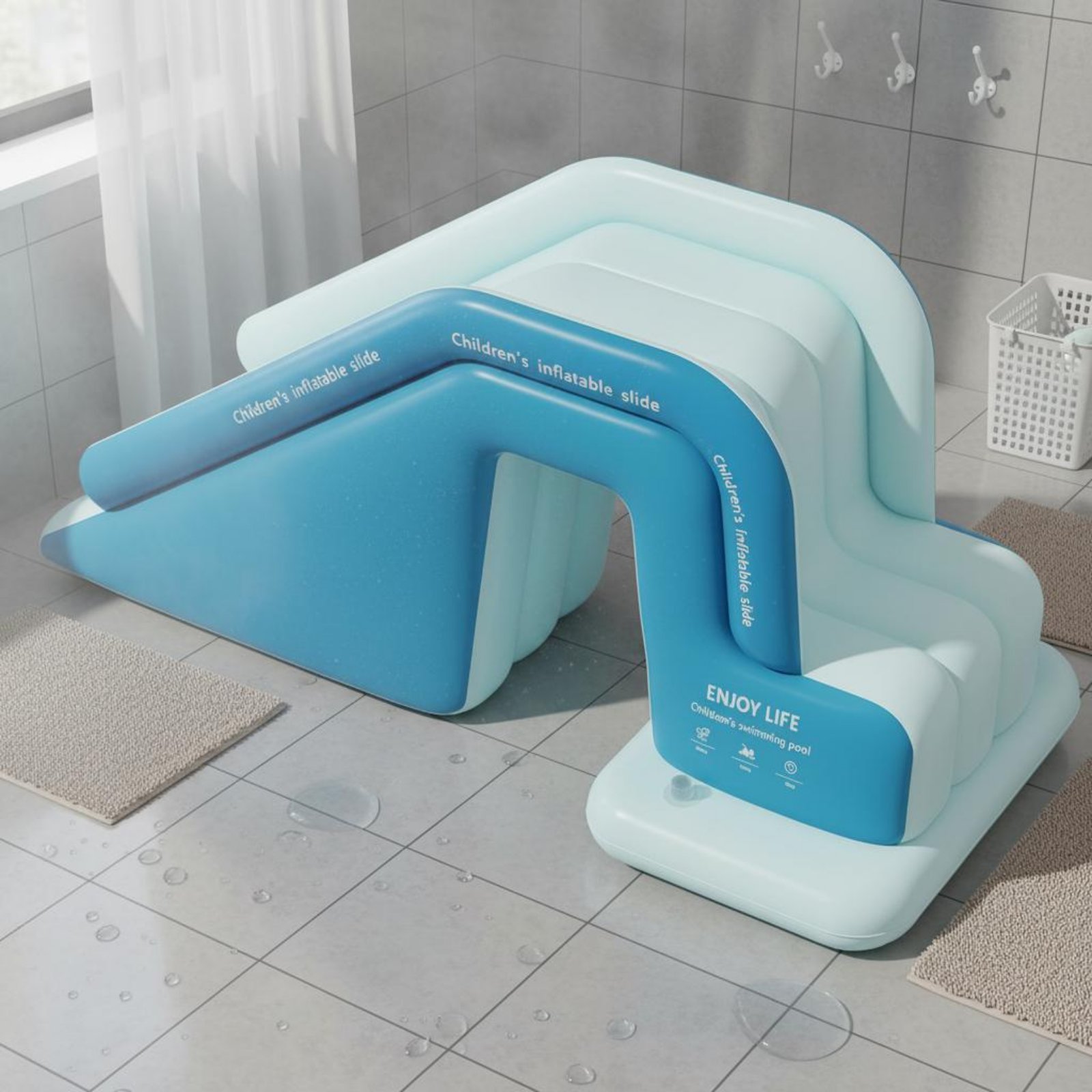 Perosotan Kolam Tiup Lipat, Ta - Kids Outdoor Pool ulasan dan harga