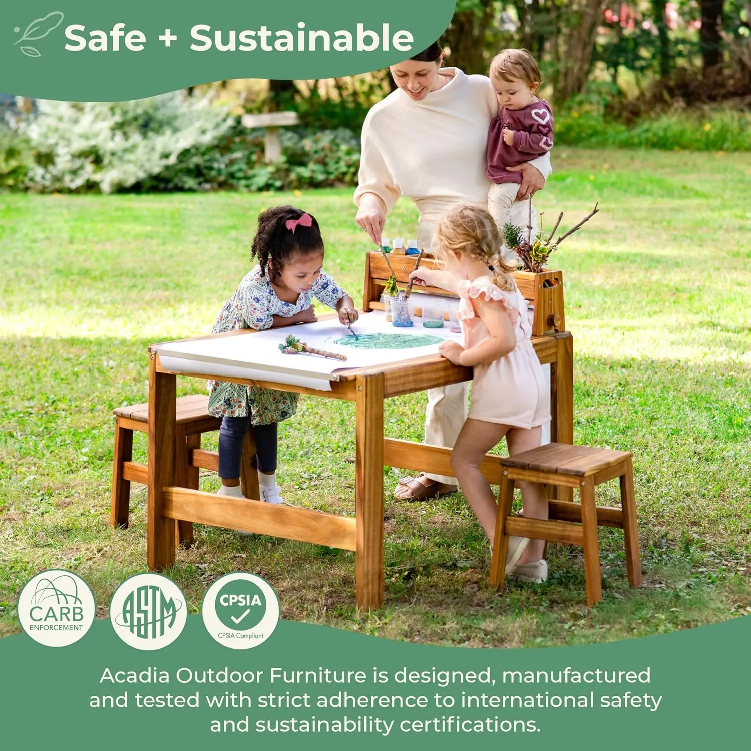 Set Meja dan Kursi Seni Luar R - Kids Outdoor Chair And Table ulasan dan harga