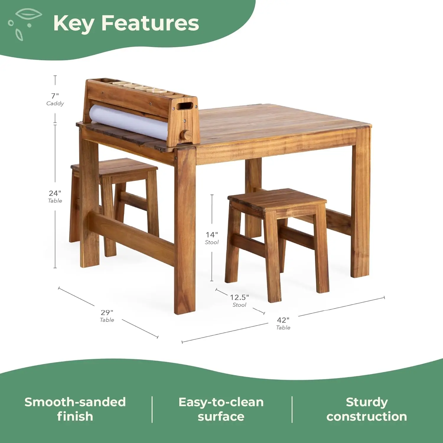 Set Meja dan Kursi Seni Luar R - Kids Outdoor Chair And Table ulasan dan harga
