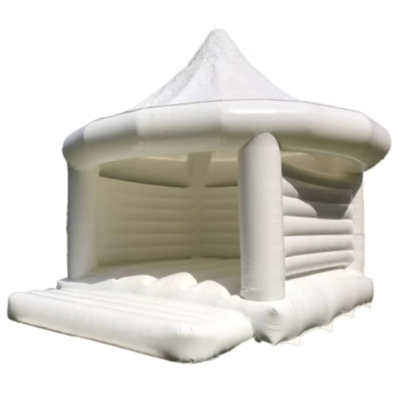 Rumah Loncat Tiup Putih untuk  - Kids Outdoor House ulasan dan harga