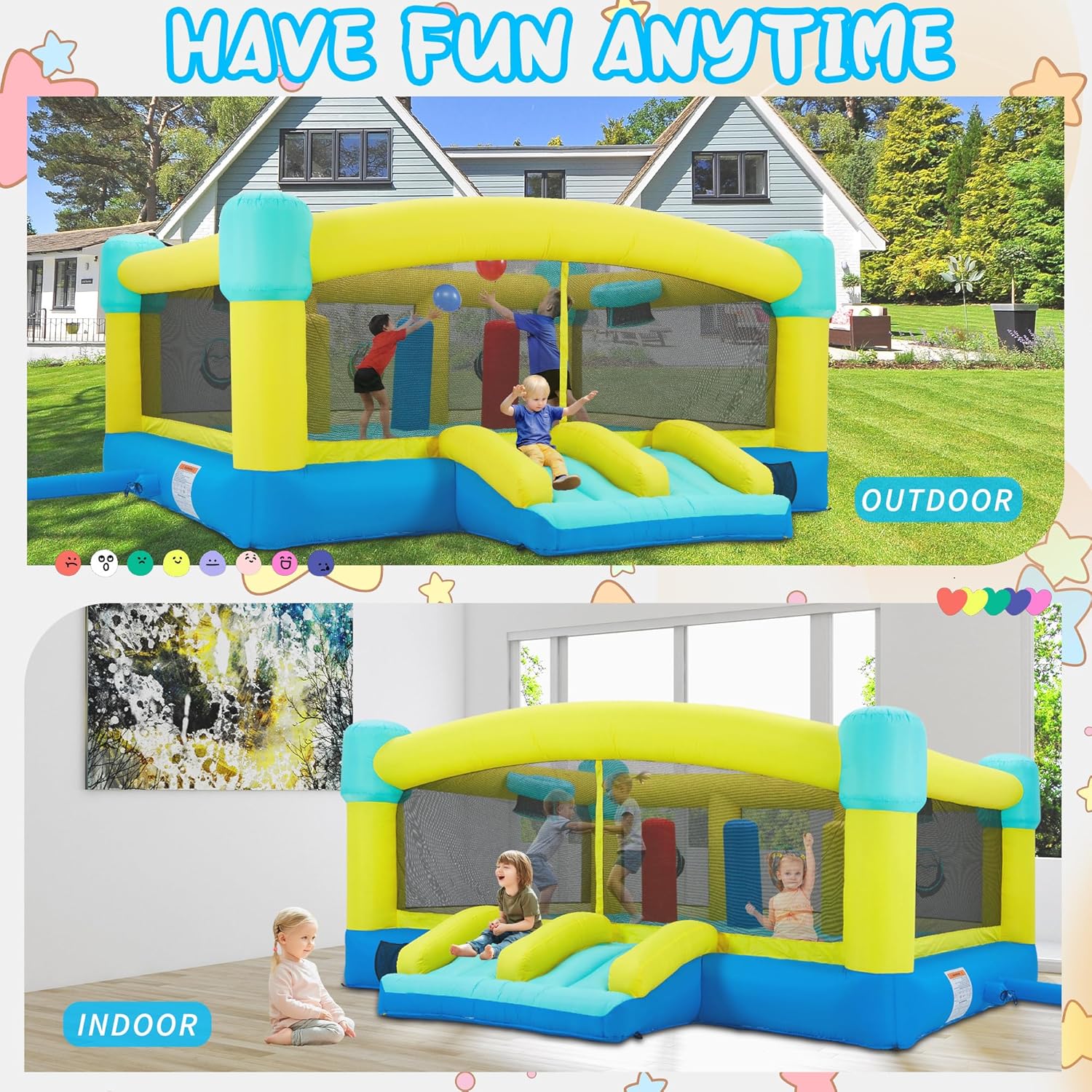 Rumah Loncat Besar, Kastil Lon - Kids Outdoor House ulasan dan harga