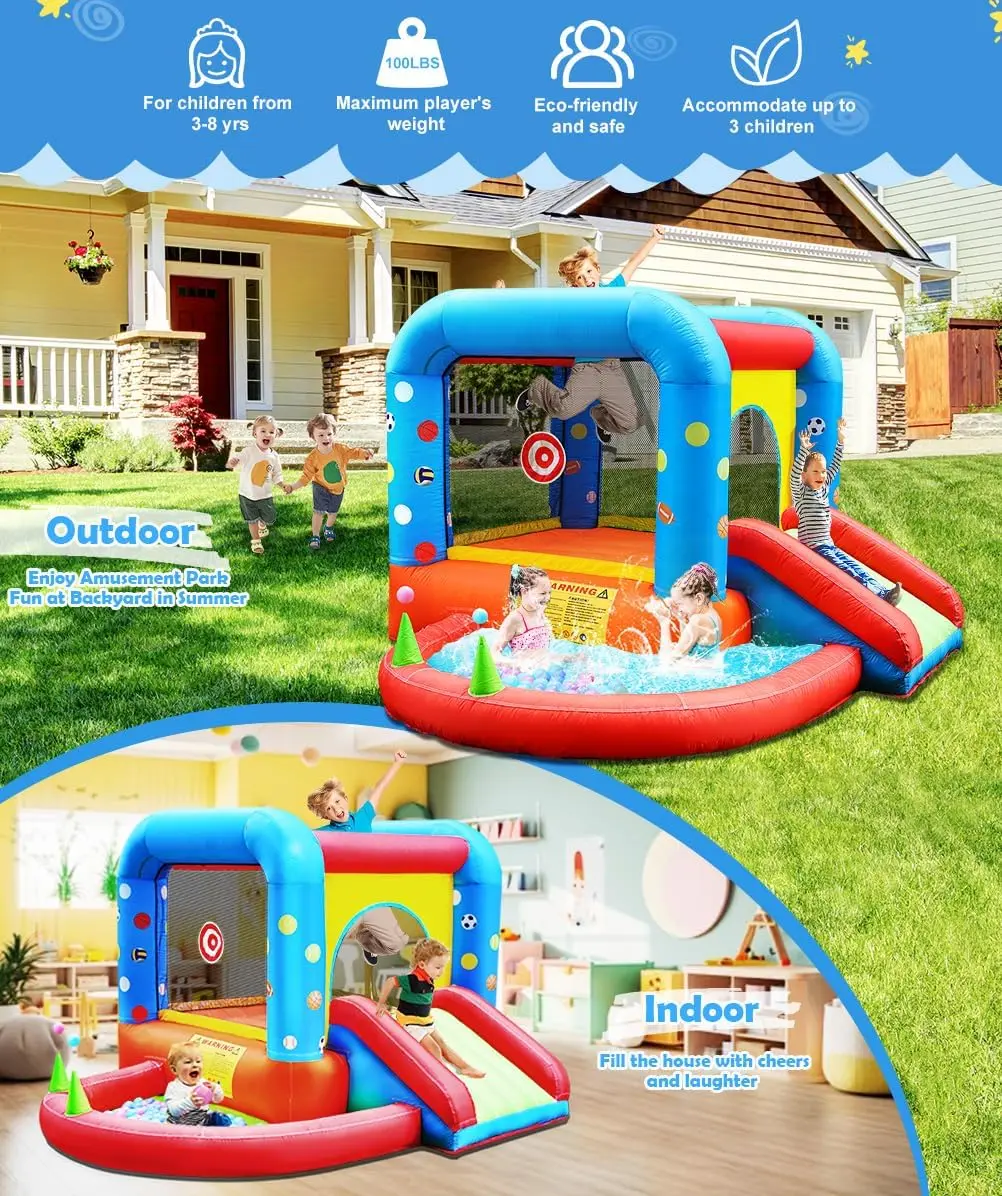 Step4Fun Rumah Loncat Tiup, Ka - Kids Outdoor House ulasan dan harga