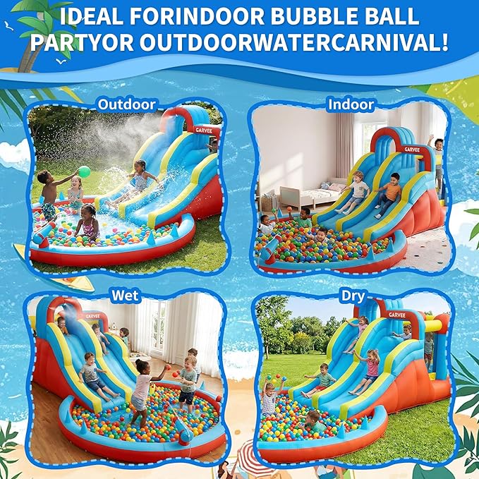 Taman Air Tiup 8-in-1 Semua Mu - Kids Outdoor Pool ulasan dan harga