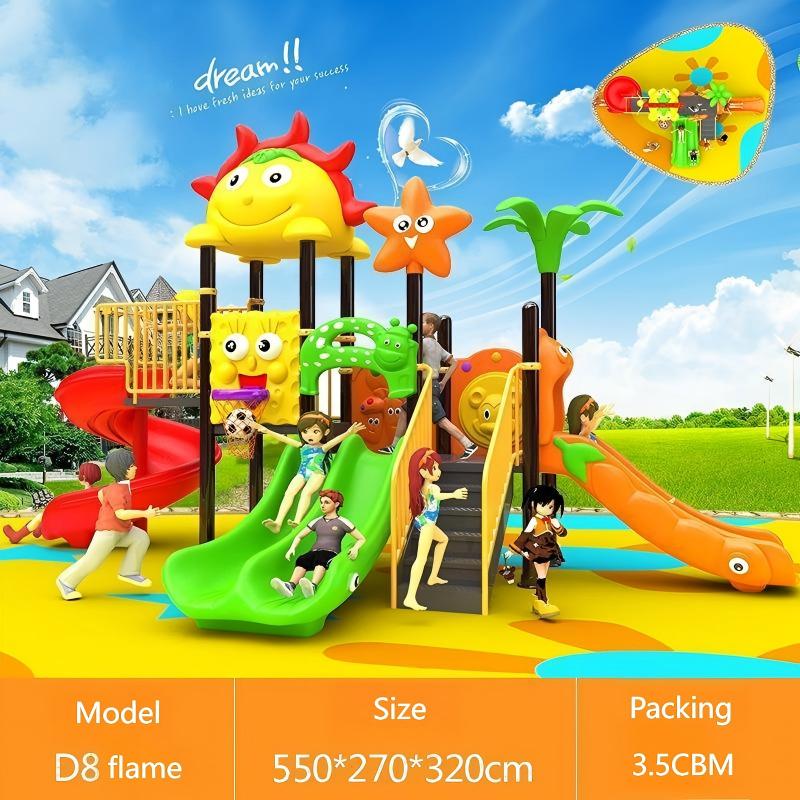 Ayunan Baja & Plastik untuk An - Kids Outdoor Swing Set With Slide ulasan dan harga