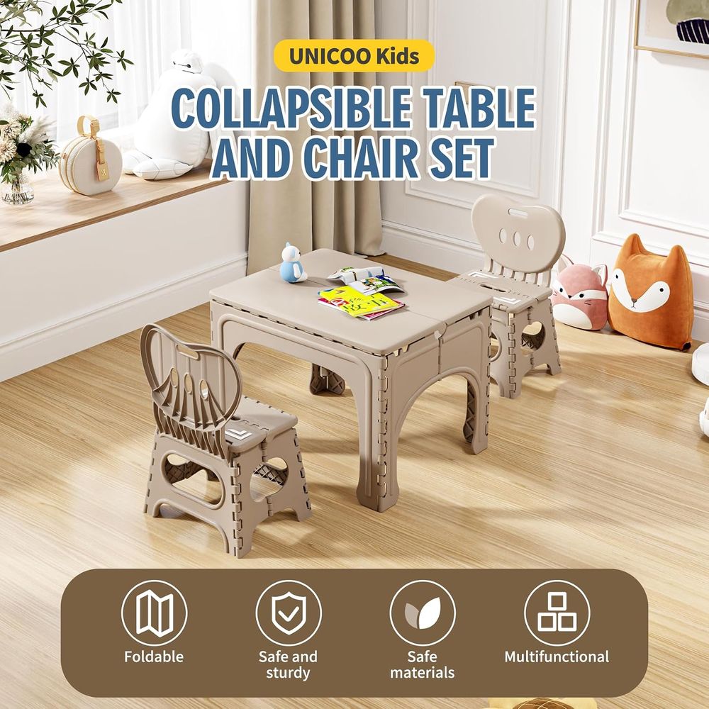 Set Meja dan Kursi Lipat Anak, - Kids Outdoor Chair And Table ulasan dan harga