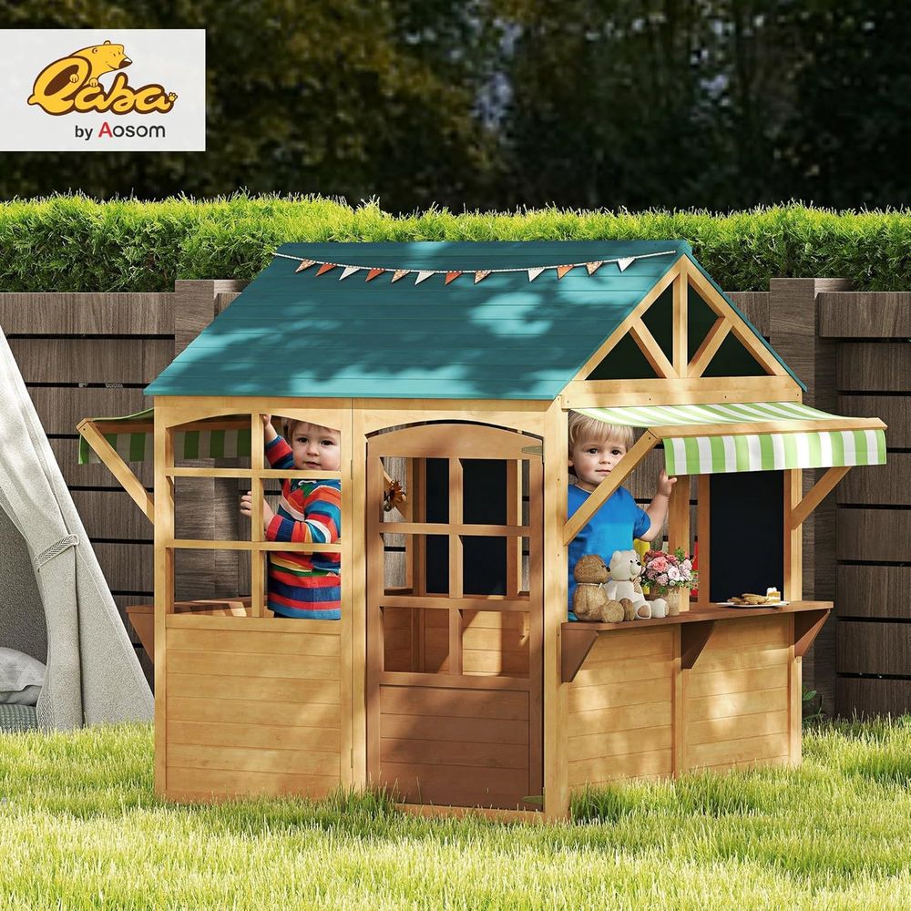 Rumah Bermain Luar Ruangan Qab - Qaba Kids Outdoor Playhouse ulasan dan harga