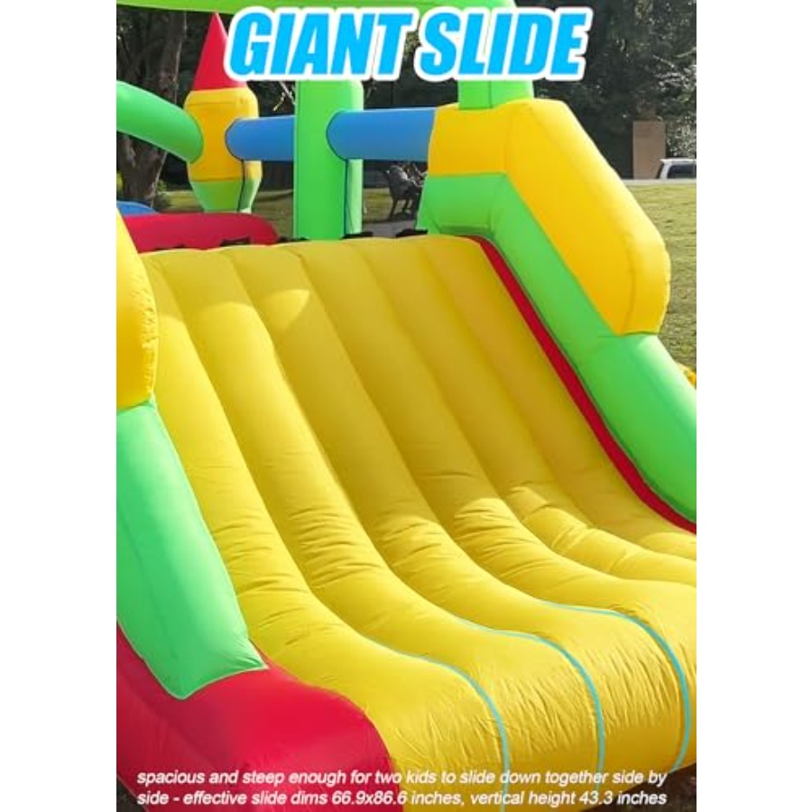 Rumah balon tiup luar ruangan  - Kids Outdoor House ulasan dan harga
