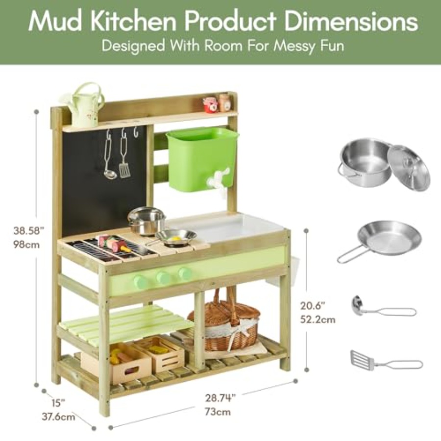 Dapur lumpur luar ruangan untu - Kids Outdoor Mud Table ulasan dan harga