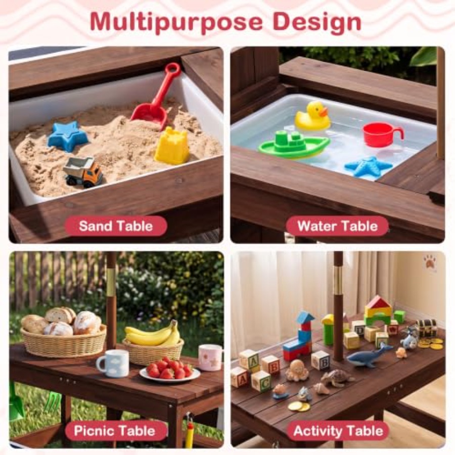 Meja piknik anak-anak untuk pe - Kids Outdoor Umbrella ulasan dan harga