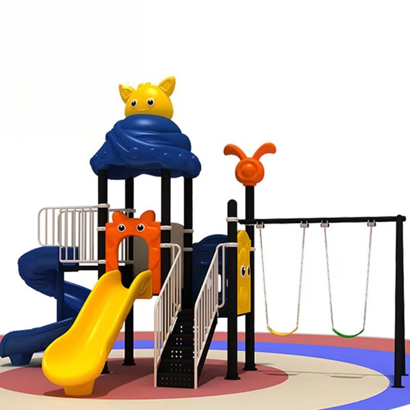Ayunan Plastik Besar dan Tahan - Kids Outdoor Swing Set With Slide ulasan dan harga