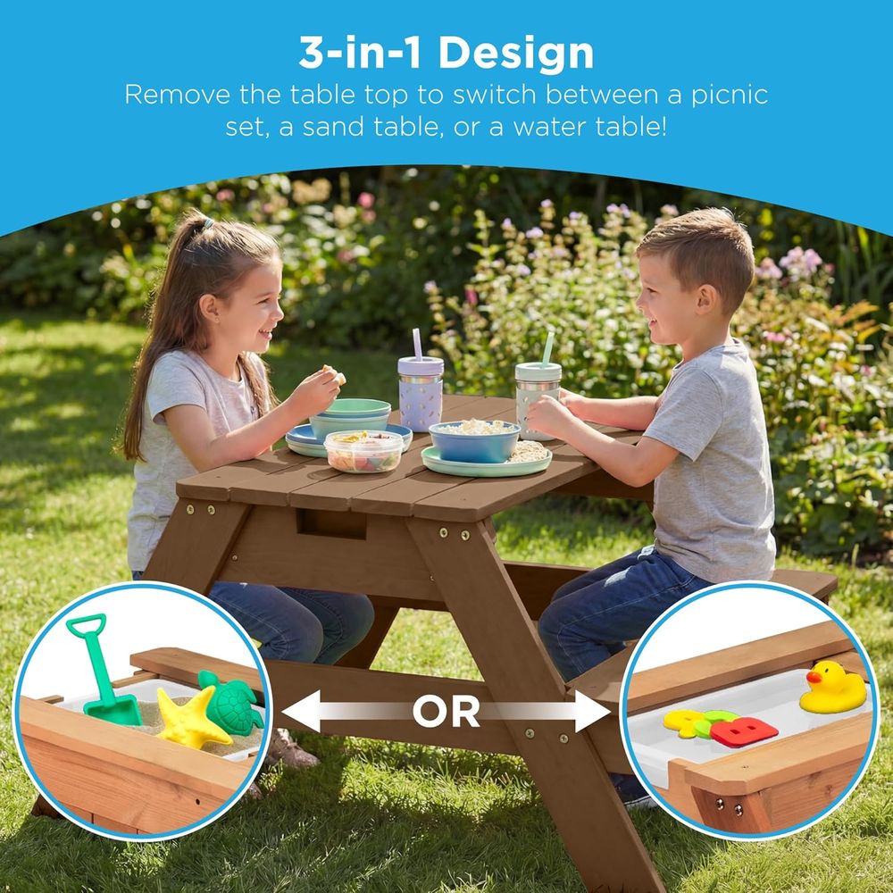 Meja Piknik Anak dengan Payung - Kids Outdoor Umbrella ulasan dan harga