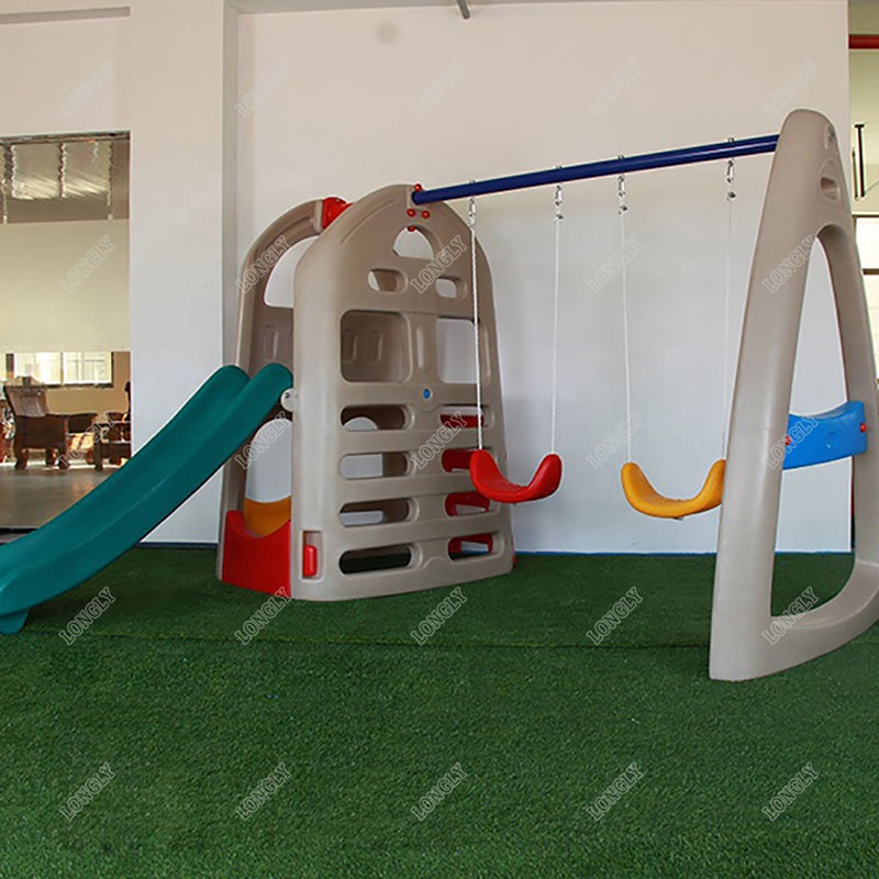 Perosotan dan Ayunan Plastik u - Kids Outdoor Swing Set With Slide ulasan dan harga