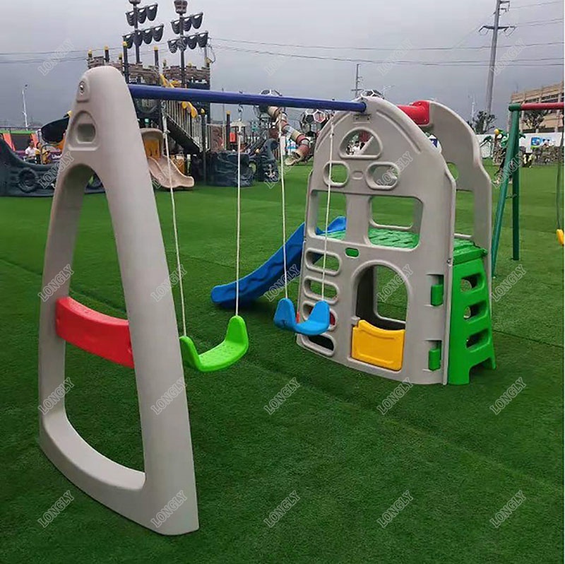 Perosotan dan Ayunan Plastik u - Kids Outdoor Swing Set With Slide ulasan dan harga