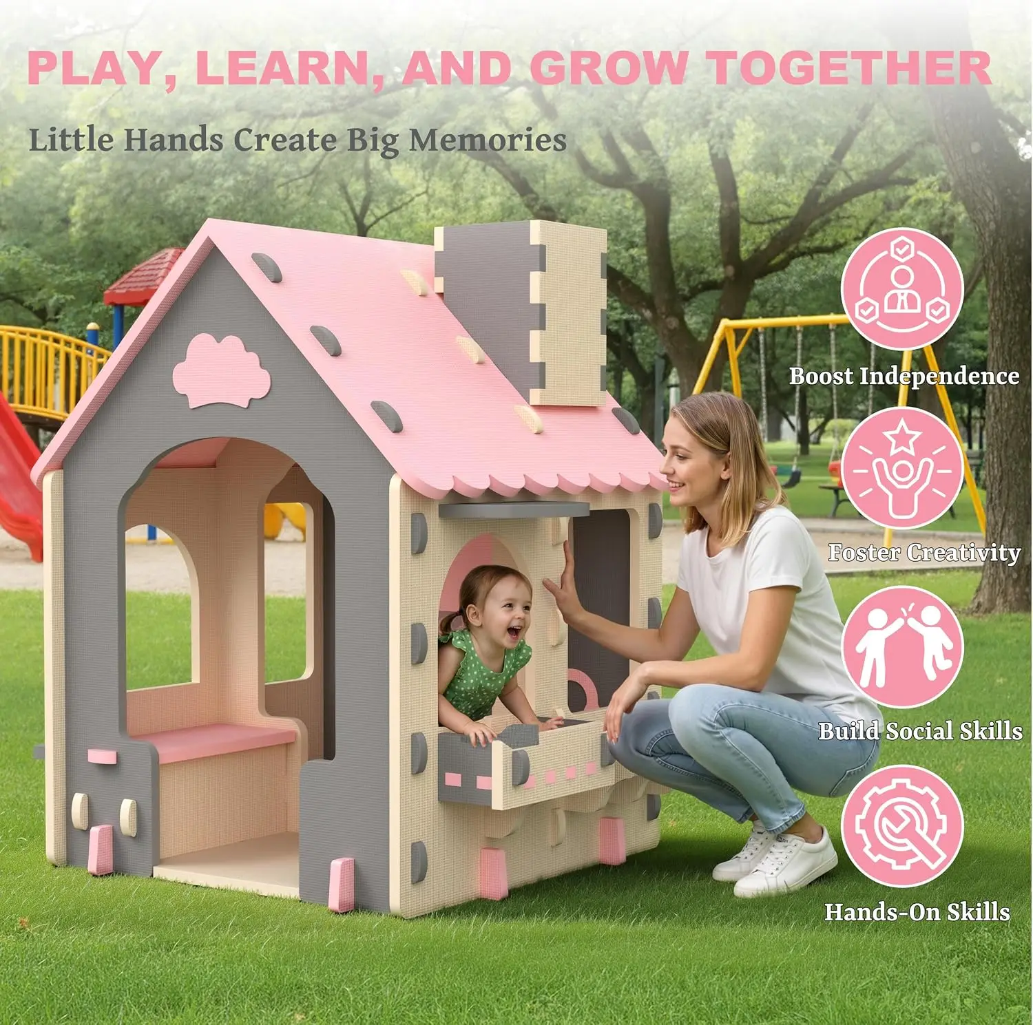 Rumah Mainan Anak Tema Dapur,  - Kids Outdoor House With Kitchen ulasan dan harga