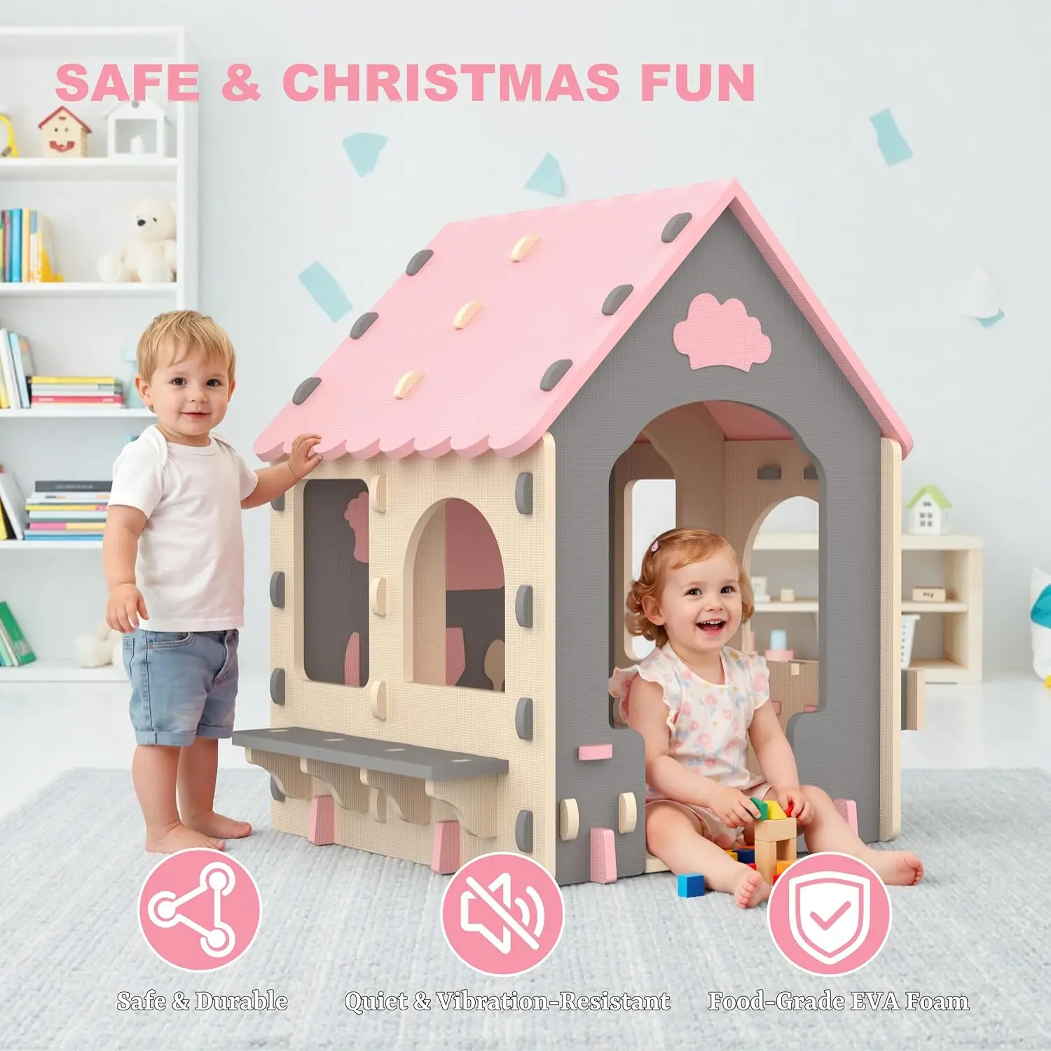 Rumah Mainan Anak Tema Dapur,  - Kids Outdoor House With Kitchen ulasan dan harga