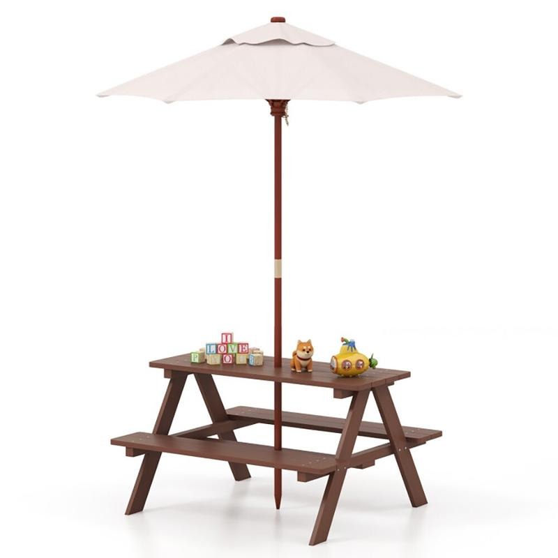Set Meja Piknik Anak 4 Kursi L - Kids Outdoor Umbrella ulasan dan harga