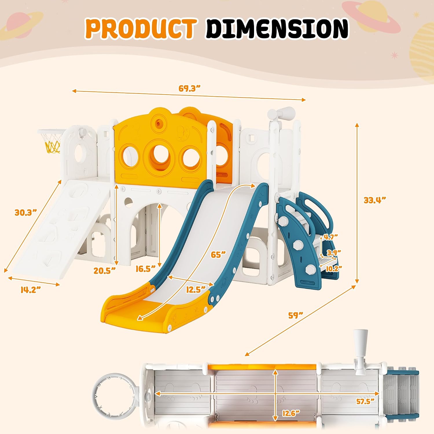 Set Perosotan Anak 9 in 1 untu - Kids Outdoor Basketball Hoop ulasan dan harga