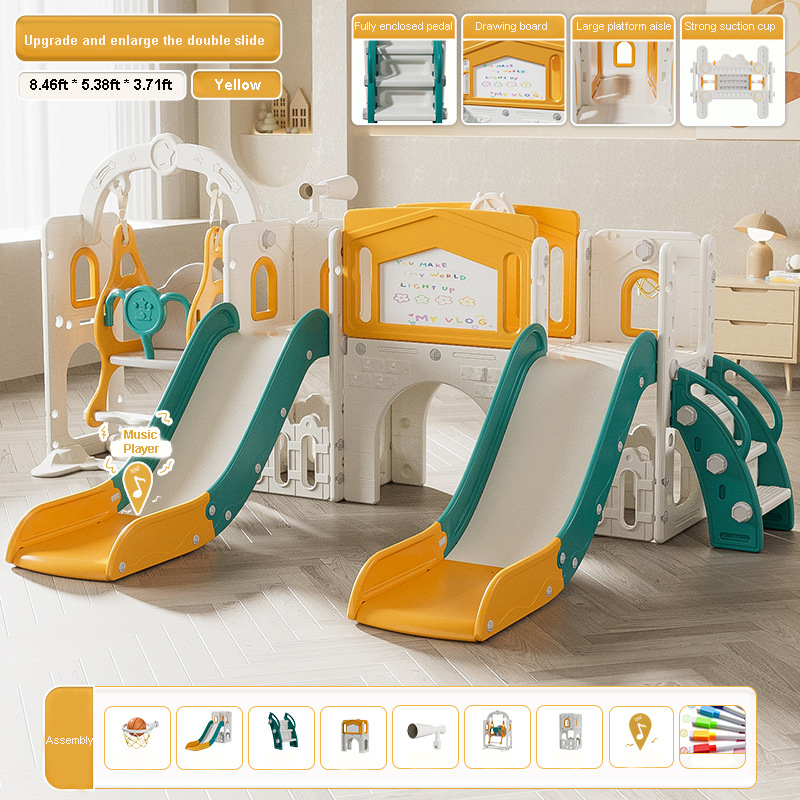 Perosotan Ganda Set Anak Balit - Kids Outdoor Swing Set With Slide ulasan dan harga