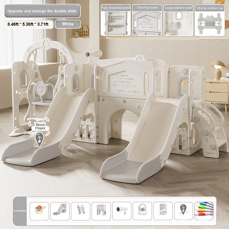 Perosotan Ganda Set Anak Balit - Kids Outdoor Swing Set With Slide ulasan dan harga